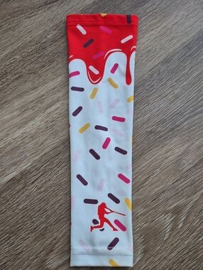 Kids Arm Sleeve - Red & White Sprinkle Print